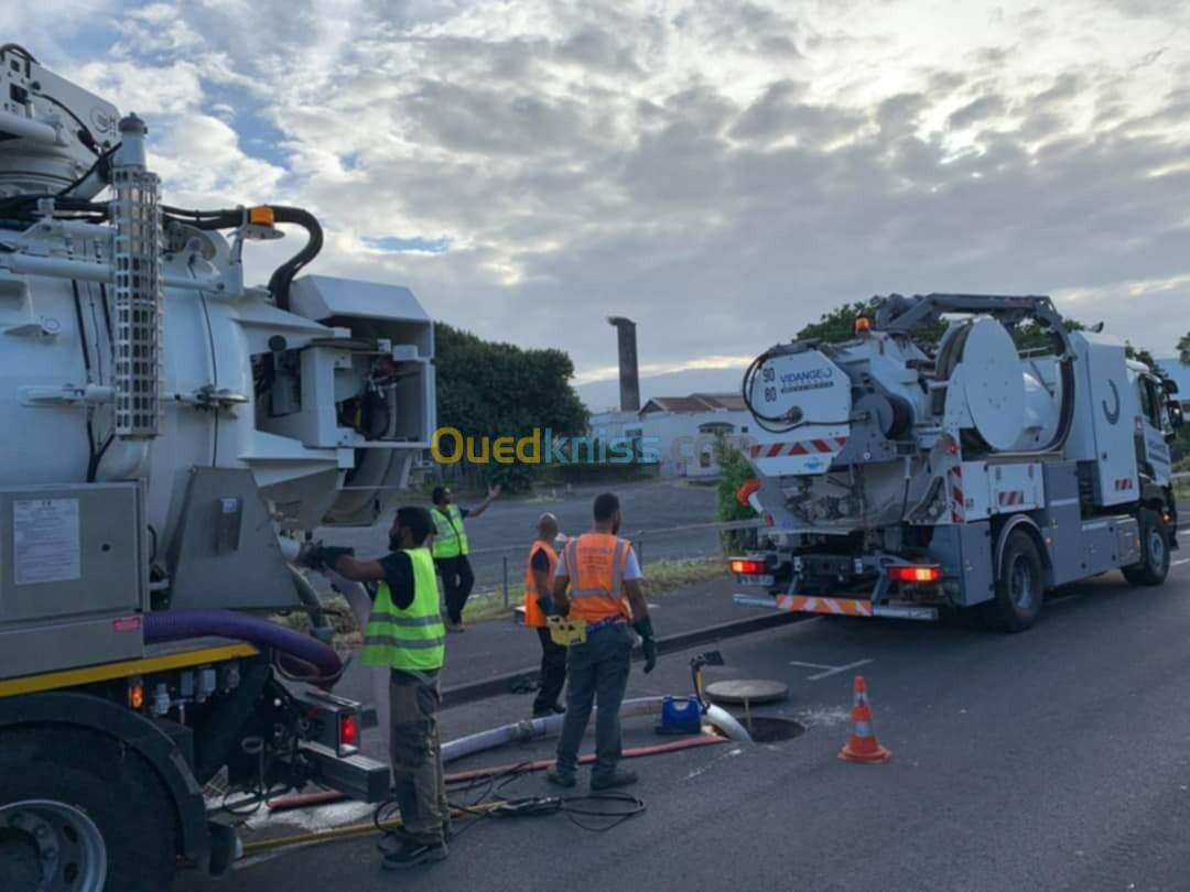 société débouchage canalisation nettoyage vidange 24h/24