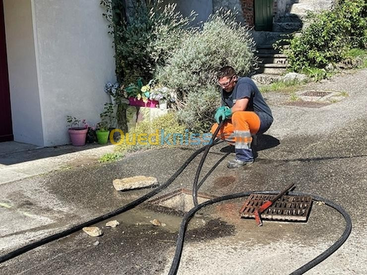 Camion débouchage canalisation curage nettoyage vidange 24h7j 