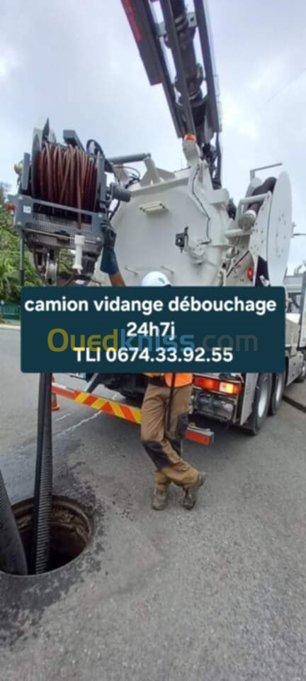  camion débouchage  curage nettoyage 