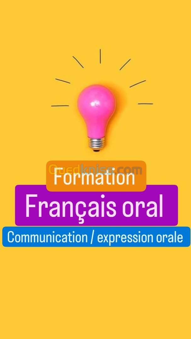 Formation français oral / conversation / communication 