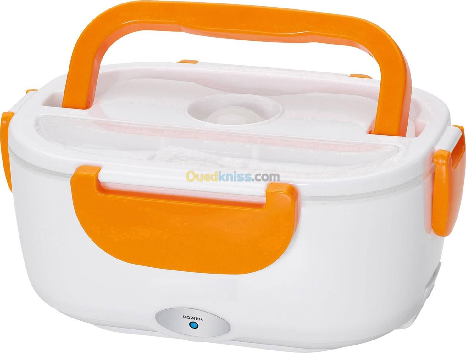 Lunch box électrique blanc-orange
