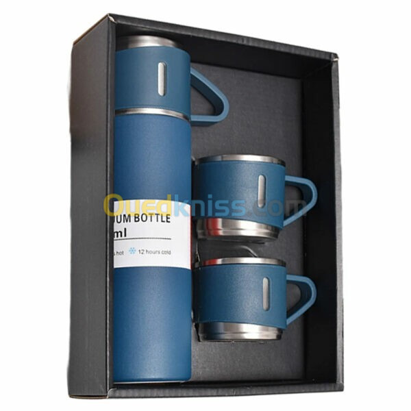 Ensemble Thermos avec 3 tasses thermique 500ml en acier inoxydable