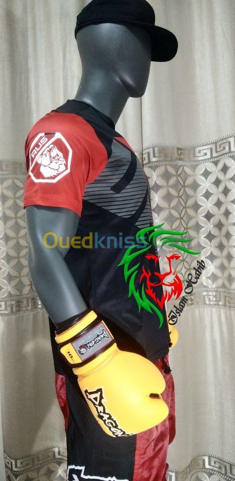 GANTS BOXE + PANTALON  KICK BOXING FULL CONTACT MMA قفاز ملاكمة+سروال كيك بوكسينغ USA