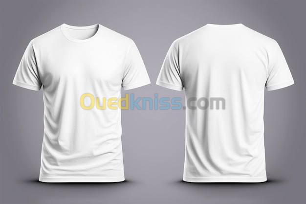 Tshirt noir ou blanc haute qualité 100% coton, 180g(vente en serie S/M/L/XL/XXL)