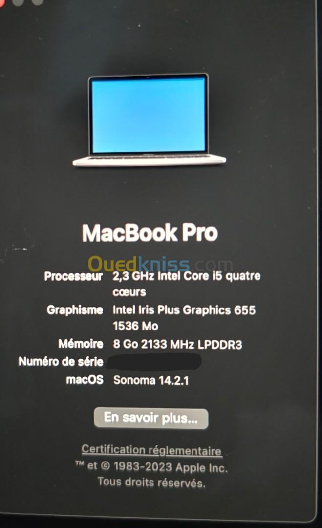 Macbook Pro touche bar A1989 i5