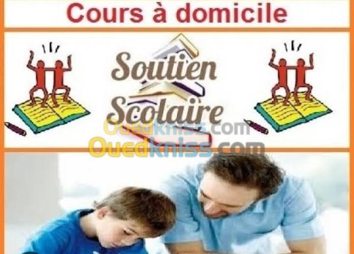 Cours de soutien scolaire Primaire/ CEM programme Français et Algérien à Domicile 