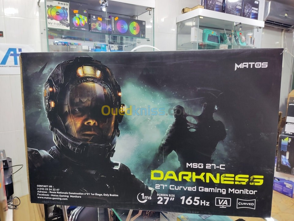 Moniteur gaming MSG27-C DARKNESS VA 27 FullHD monitor with AMD FreeSync 165 Hz refresh 1ms