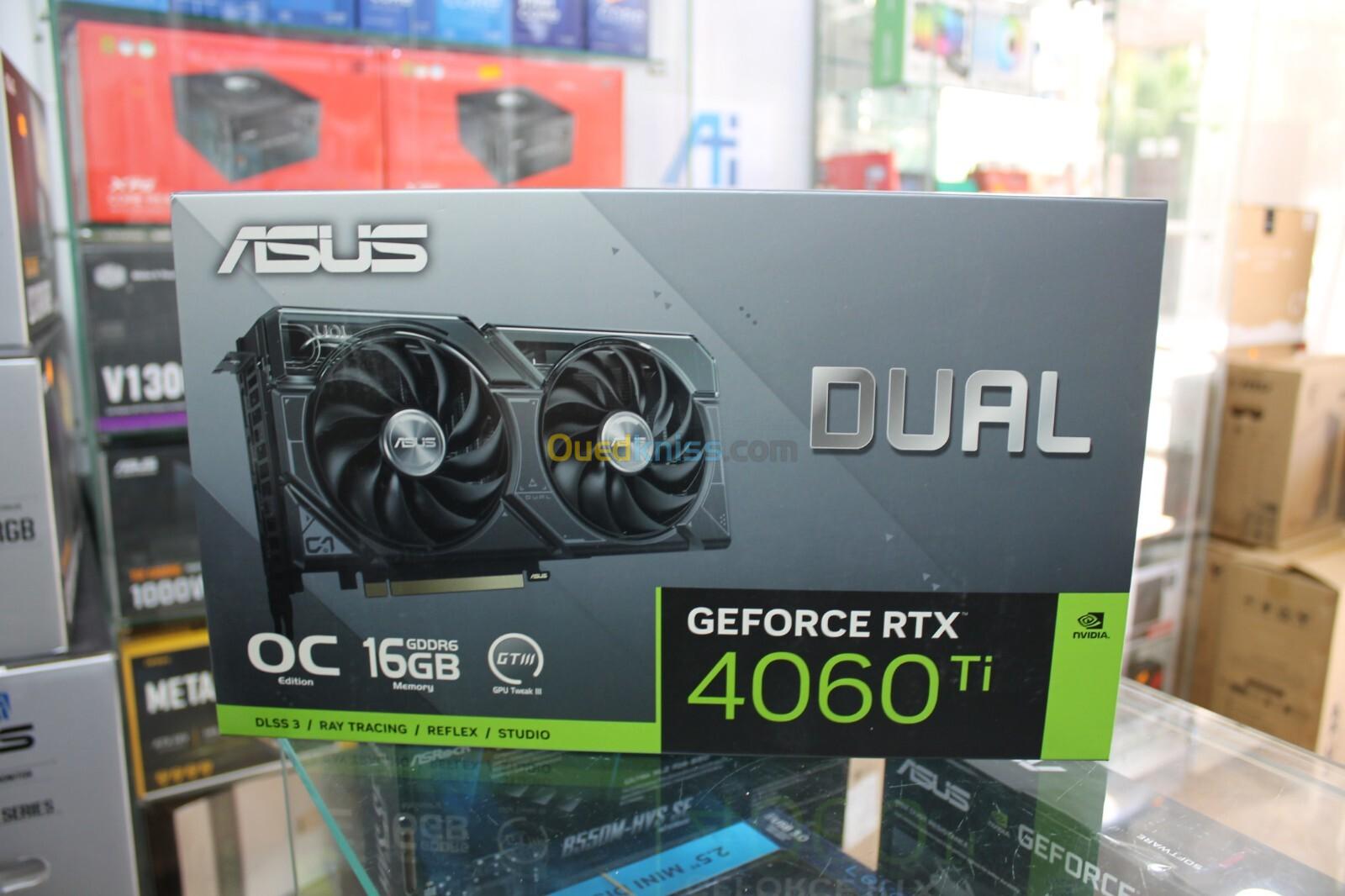 CARTE GRAPHIQUE NVIDIA GeForce RTX 4060 TI 16GB ASUS DUAL 