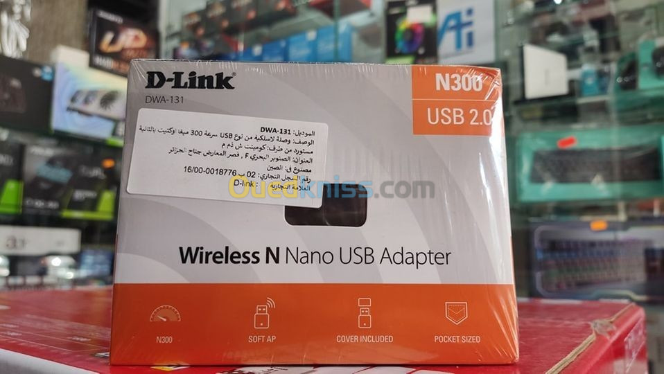 Adaptateur nano USB Wi-Fi N 300Mbps