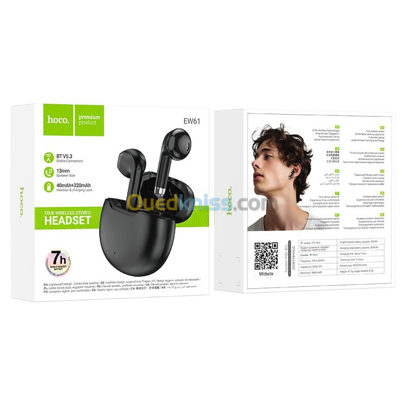 Airpods - Hoco EW61 - Bluetooth