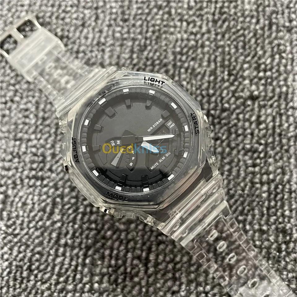 Montre Casio G-Shock fond noir_Transparent