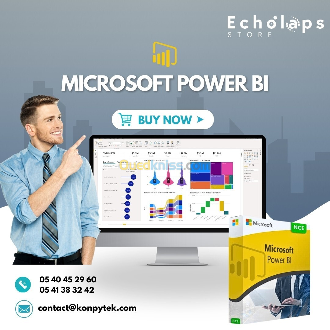 Power BI Abonnement 1 An Single User & Team