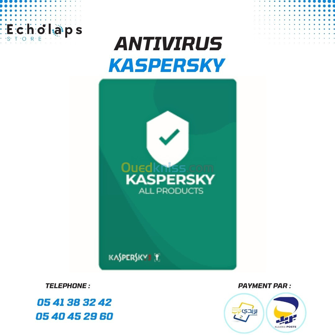 Kaspersky Antivirus Professionel  Small office PC , Android et Serveur