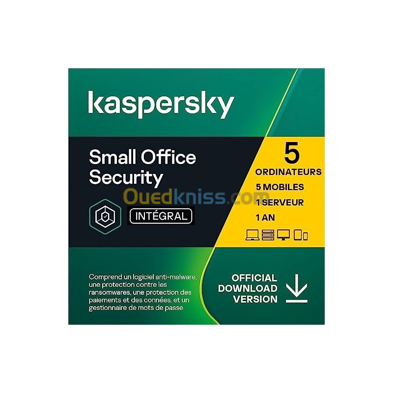 Kaspersky Small Business Security PC , Android et Serveur