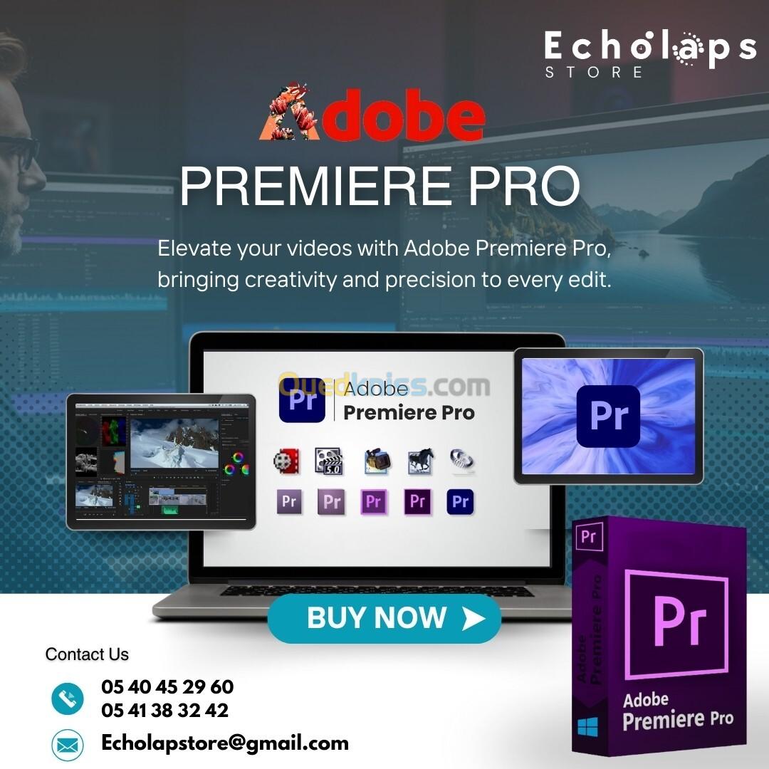 Adobe Photoshop / Illustrator / Indesign /AfterEffect ,Premier Pro, PDF Sous Windows  A vie