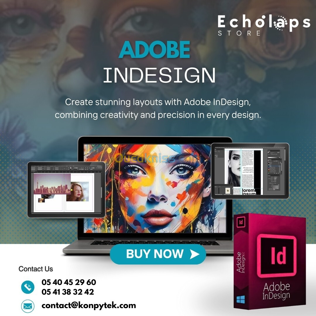 Adobe Photoshop / Illustrator / Indesign /AfterEffect ,Premier Pro, PDF Sous Windows  A vie