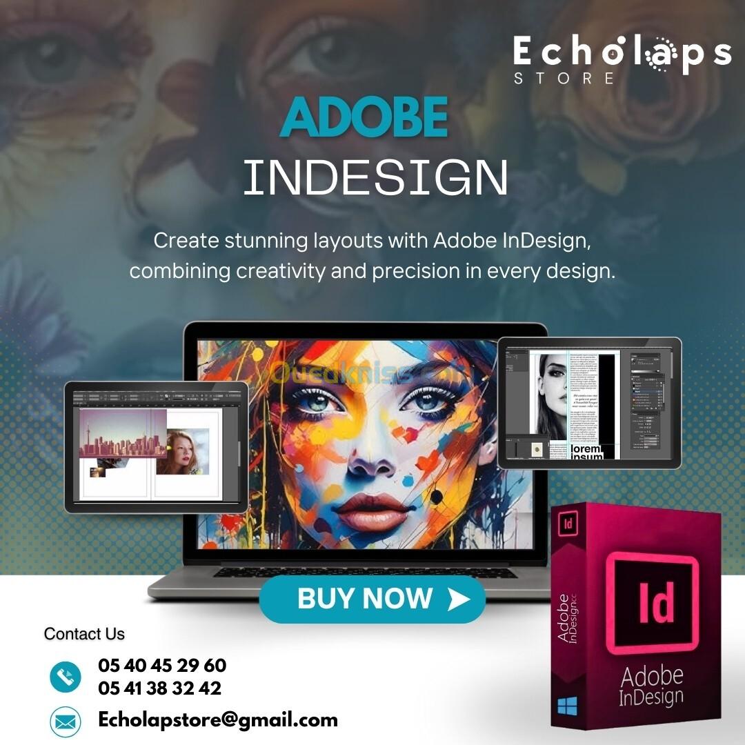 Adobe Photoshop / Illustrator / Indesign /AfterEffect ,Premier Pro, PDF Sous Windows  A vie