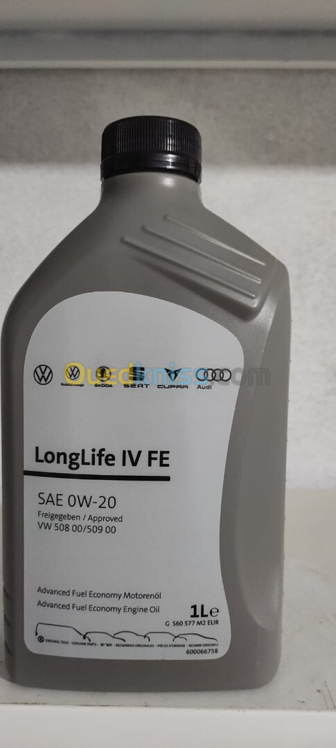 Huile Moteur LongLife IV FE 0W-20 VAG Originale Volkswagen - Bidon de 5L, 1L