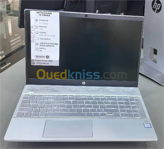 LAPTOP HP PAVILION 15-CS I7-8550 8G 1T HDD+128 SSD 15,6".