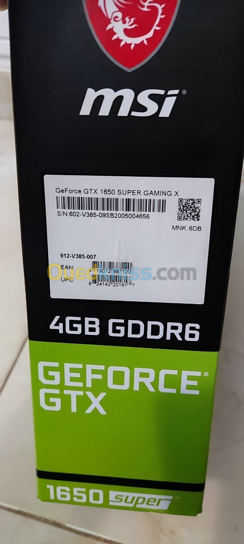 GTX 1650 Super 4GB GDDR6