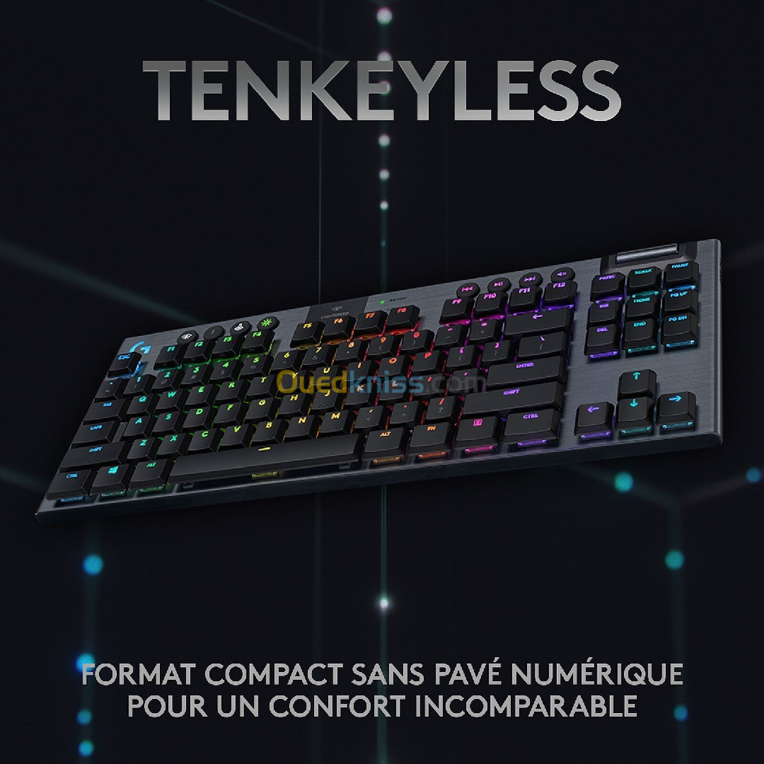 Logitech G915 Tenkeyless Lightspeed Carbone (Tactile Version)