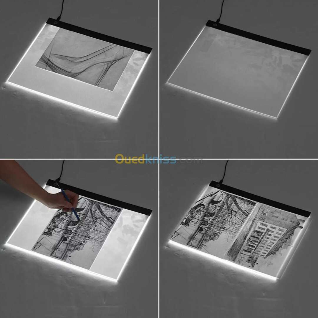 Panneau lumineux LED A3 pour dessin ou affichage