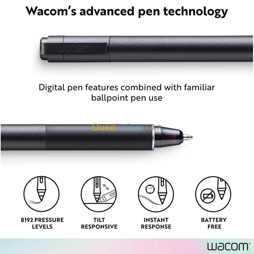 wacom ballpoint pen KP13300D 1mm stylo à bille avec 03 recharges