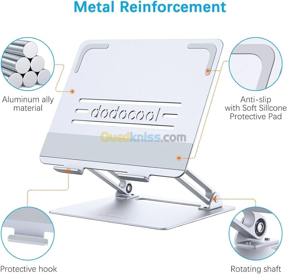 Ddodocool Support/Riser Pour Ordinateur Portable (Aluminium)