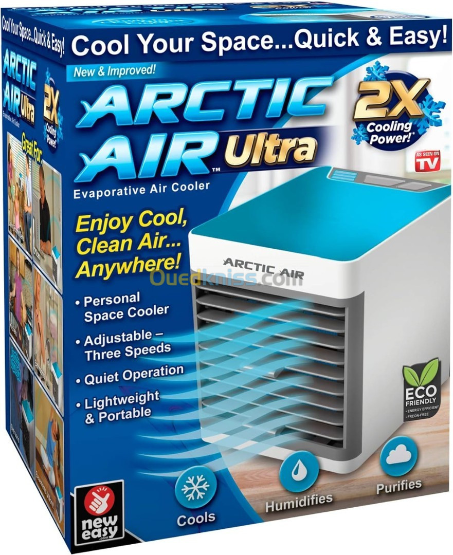 Refroidisseur d'air ultra évaporatif Arctic Air par Ontel Refroidisseur d'espace personnel puissant