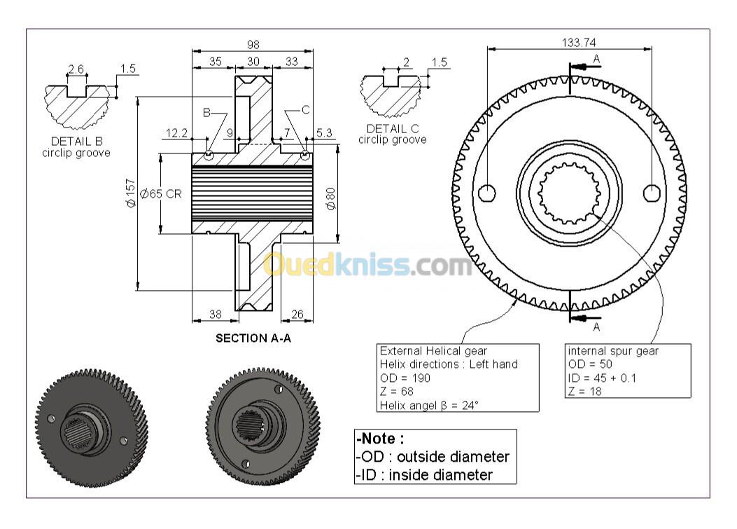 Étude,conception,fabrication et modification 