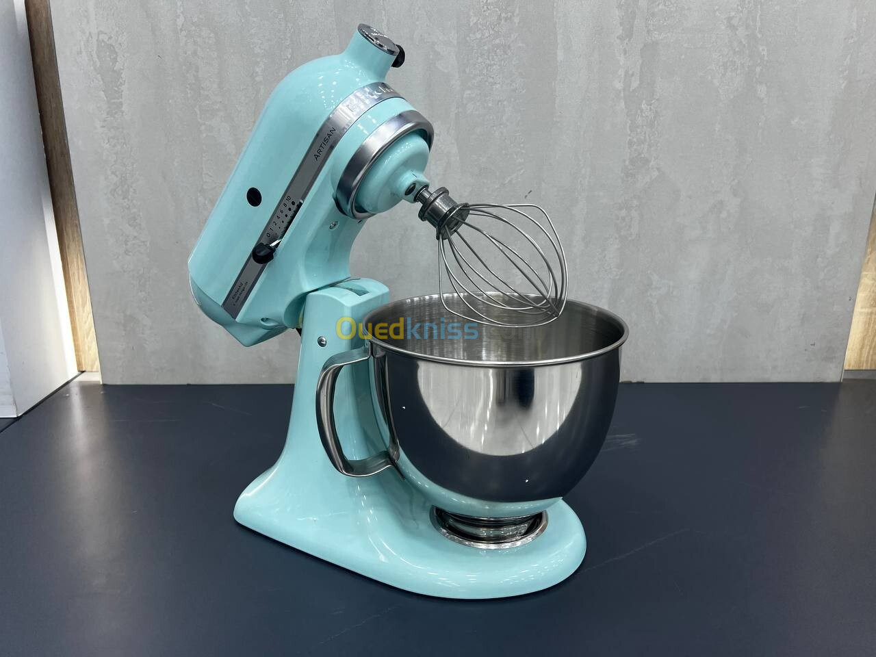 PETRIN KITCHEN AID ARTISAN 4.8 L BLEU CIEL 300 W BATTEUR PLAT CROCHET PETRISSEUR