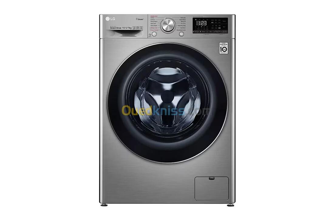 Lave-linge LG 10.5KG 7 KG SECHAGE  6 Motion Direct Drive garantie 10 ans | AIDD | SpaSteam | ThinQ