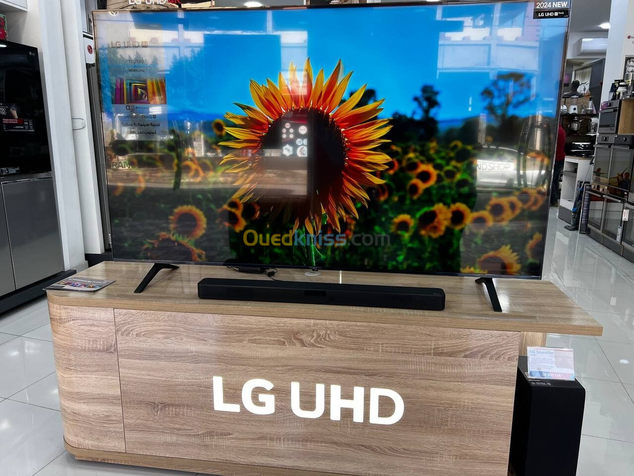 LG 75 POUCE UHD 4K UT80 series, WebOS 24 Smart AI ThinQ, Magic Remote, 3 side cinema, HDR10 2024 New