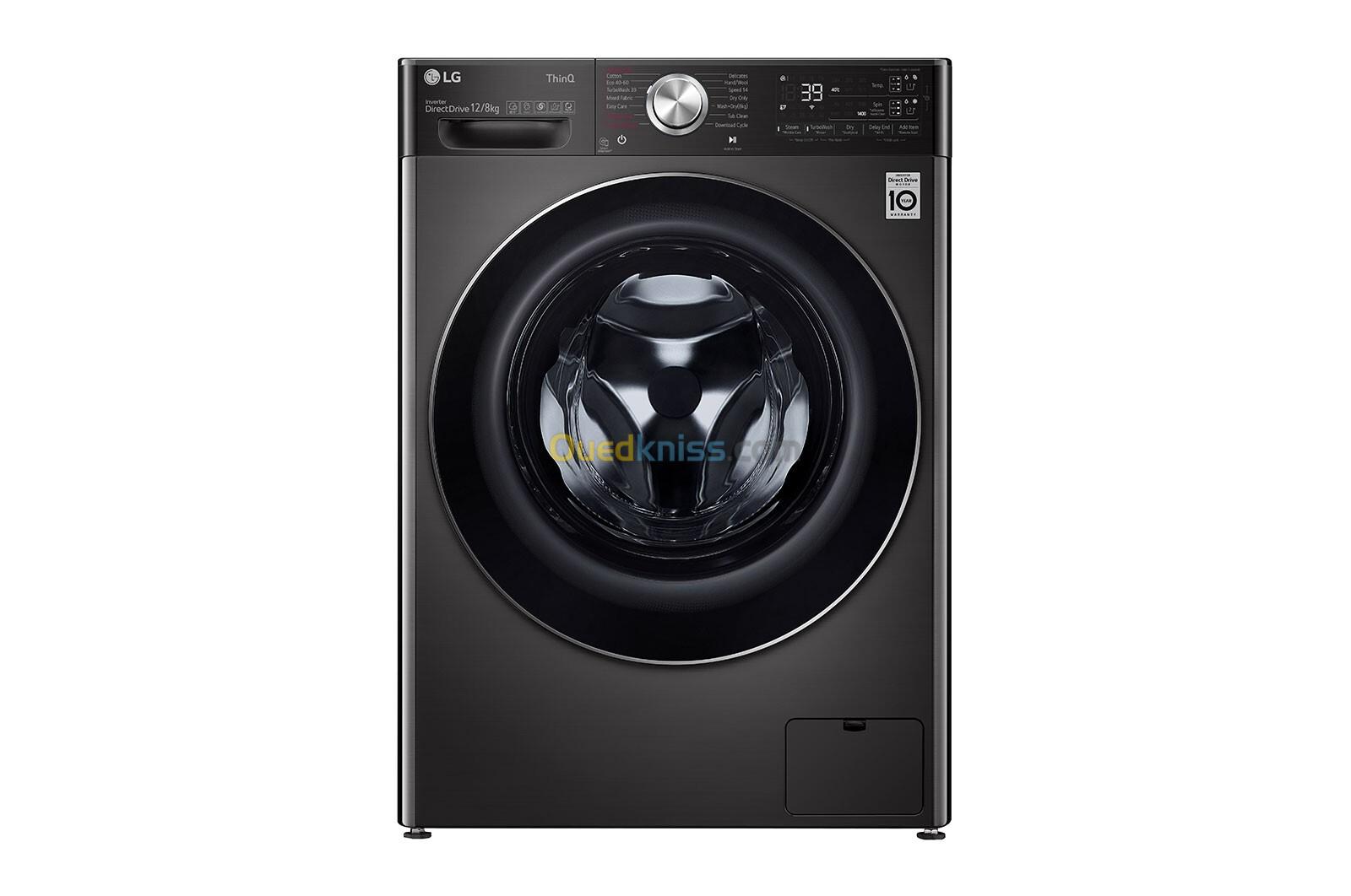 Lave-linge LG 12KG 8KG SECHAGE 6 Motion Direct Drive garantie 10 ans AIDD SpaSteam +TURBOWASH