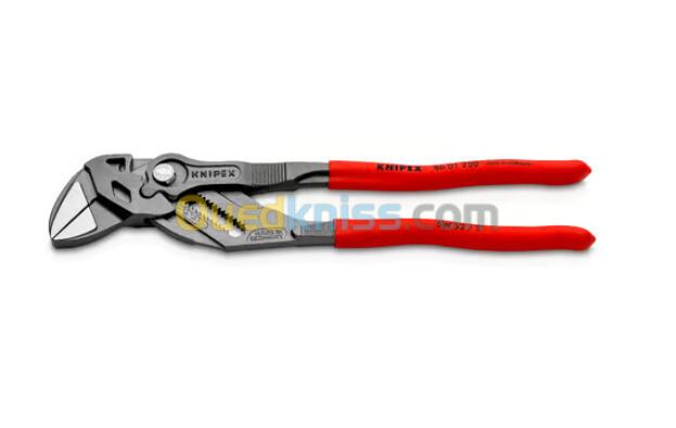 Pince-clé , marque knipex , Re : 86 01 250 , long : 250 mm , bouton de réglage , made in germany .