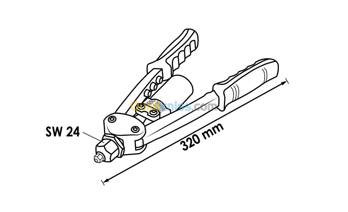 Rivets aveugles manuel , marque Vigor , Re : V2788 , long : 320 mm , 5 pieces , allmande origenale .