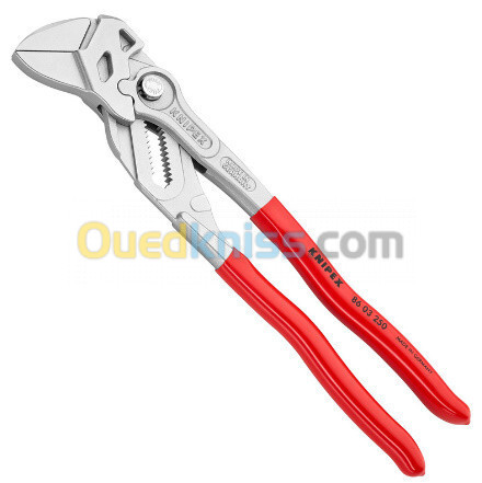 Pince-clé , marque knipex , Re : 86 03 250 , long : 250 mm , bouton de réglage , made in germany .