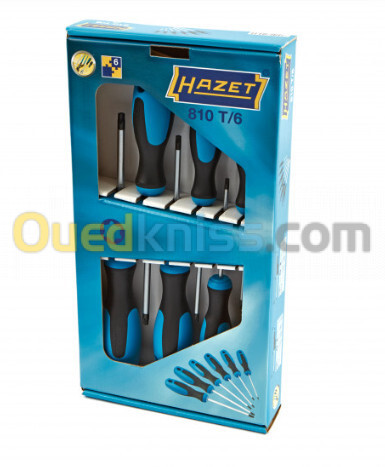 jeu tournevis etoile TORX , marque HAZET , 6 pieces , Re : 810T/6 , allemend origenal .