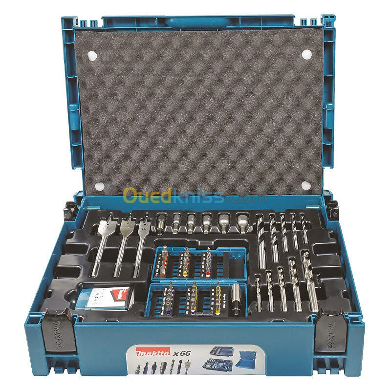 Coffret ensemble accessoires , marque Makita , Re : B-43044 , 66 pièces , Japonaises originales .