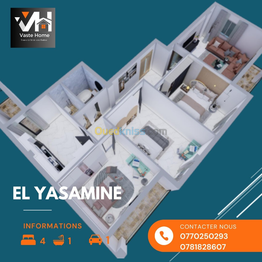 Vente Appartement F4 Alger Bordj el bahri