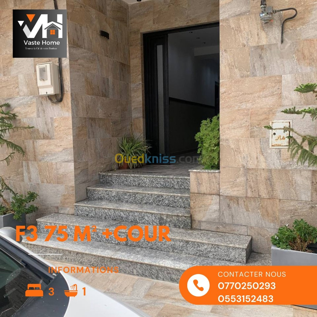 Vente Appartement F3 Alger Bordj el kiffan