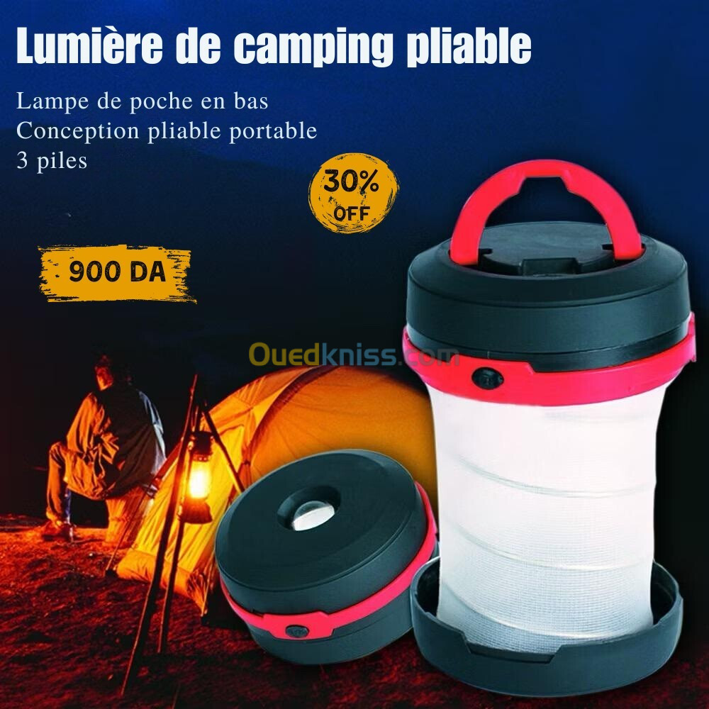 Lumière de camping pliable