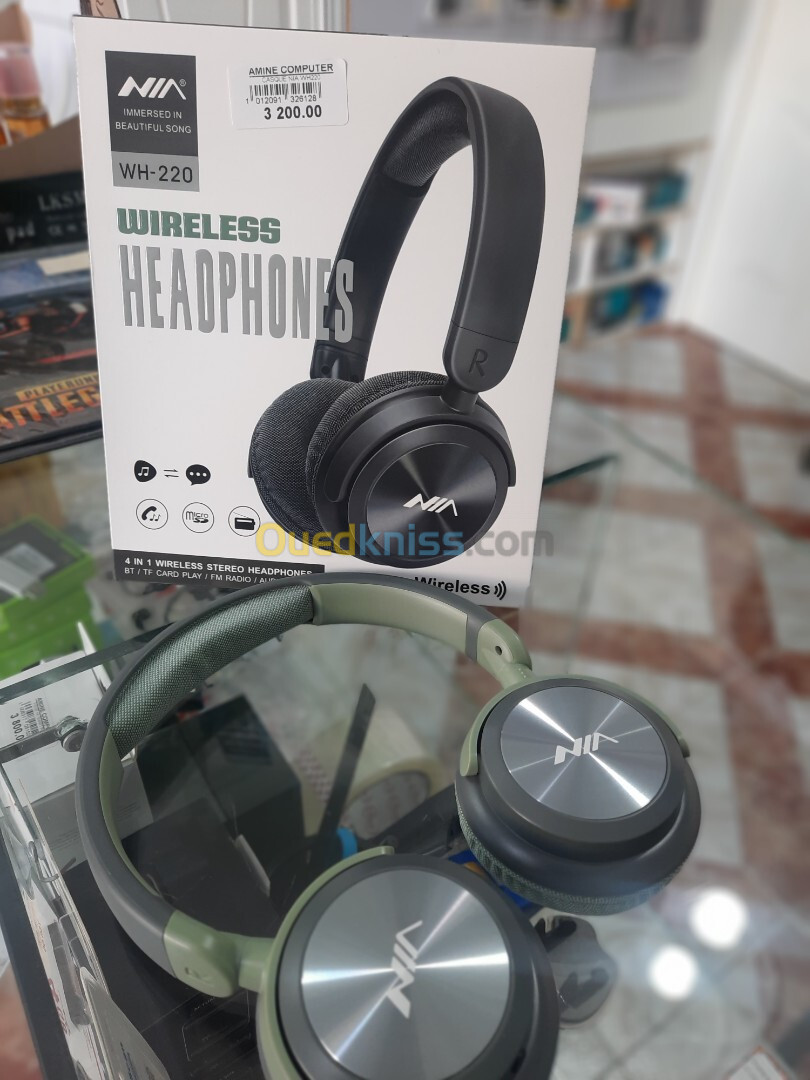 Casque Bluetooth Sans Fil NIA