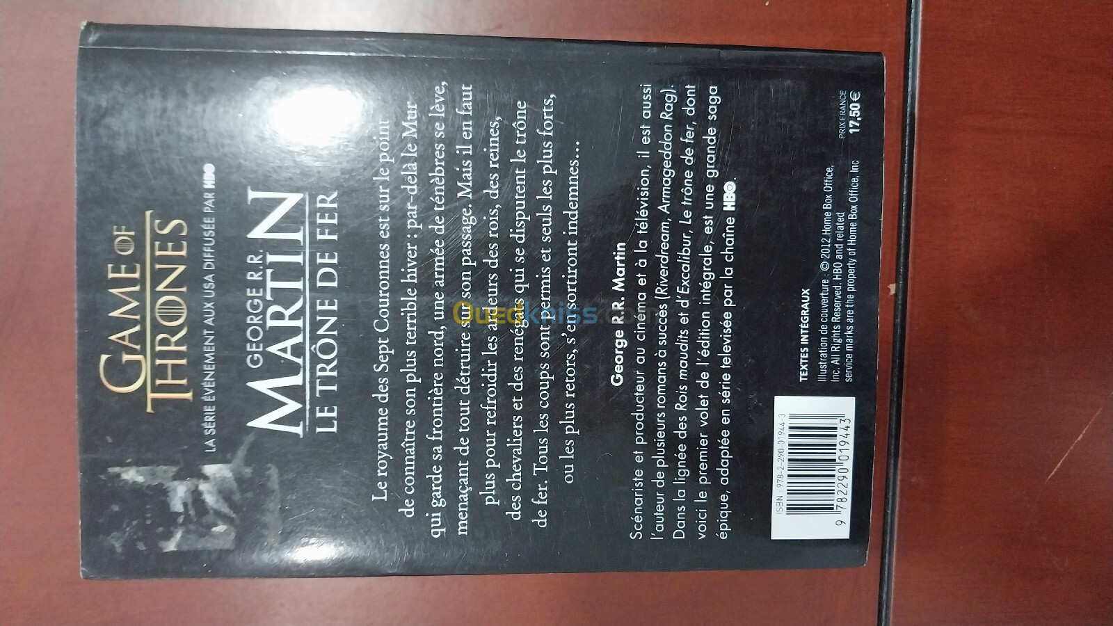 Les quatre premiers tomes de "Le Trône de Fer" par George R.R. Martin