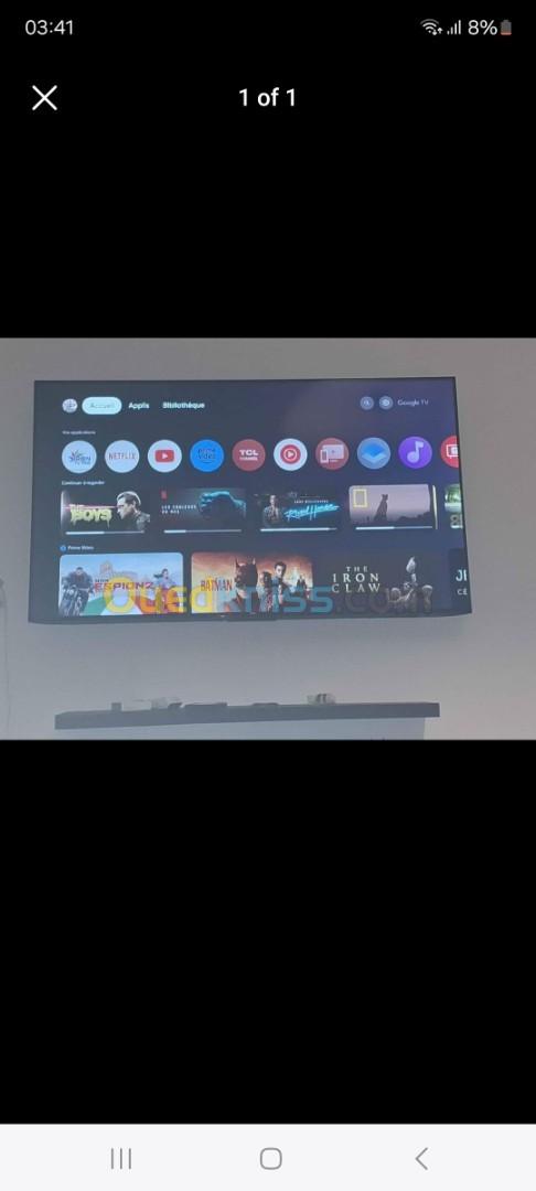 Smart tv tcl 55 4k google tv