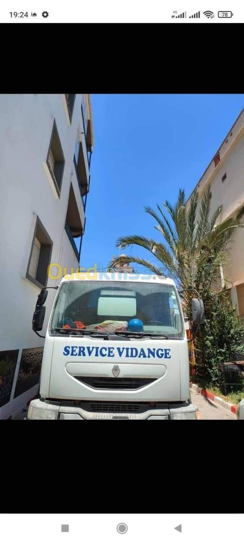 Camion vidange debuchage 