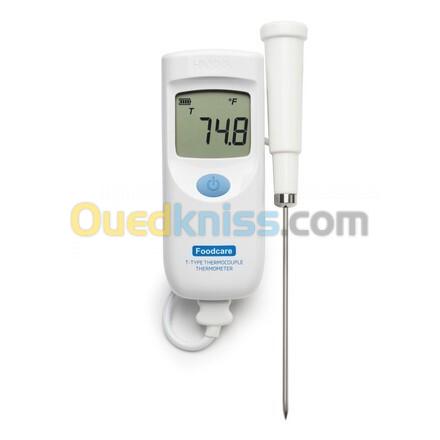 Thermomètre alimentaire à thermocouple type T avec sonde interchangeable, étanche, économique