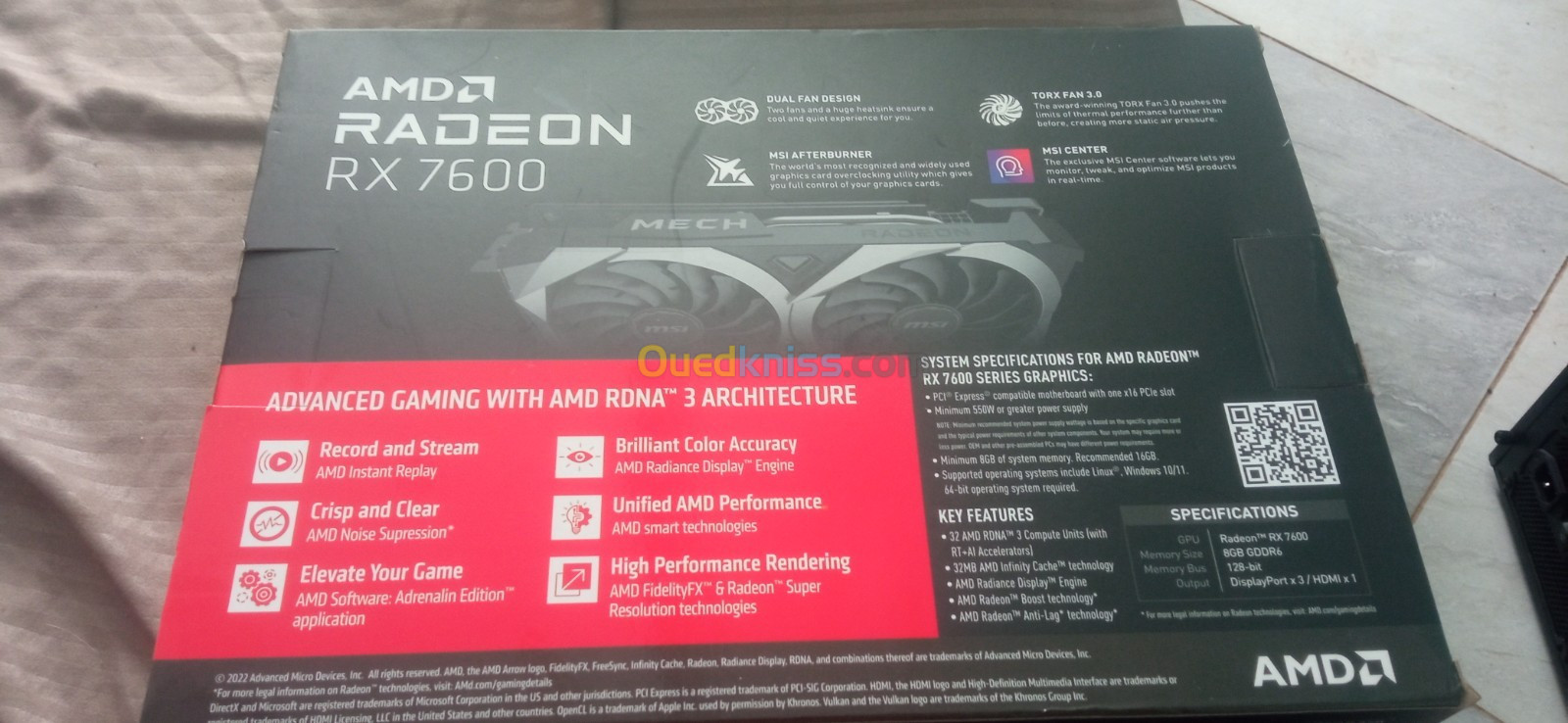 AMD RADEON RX7600