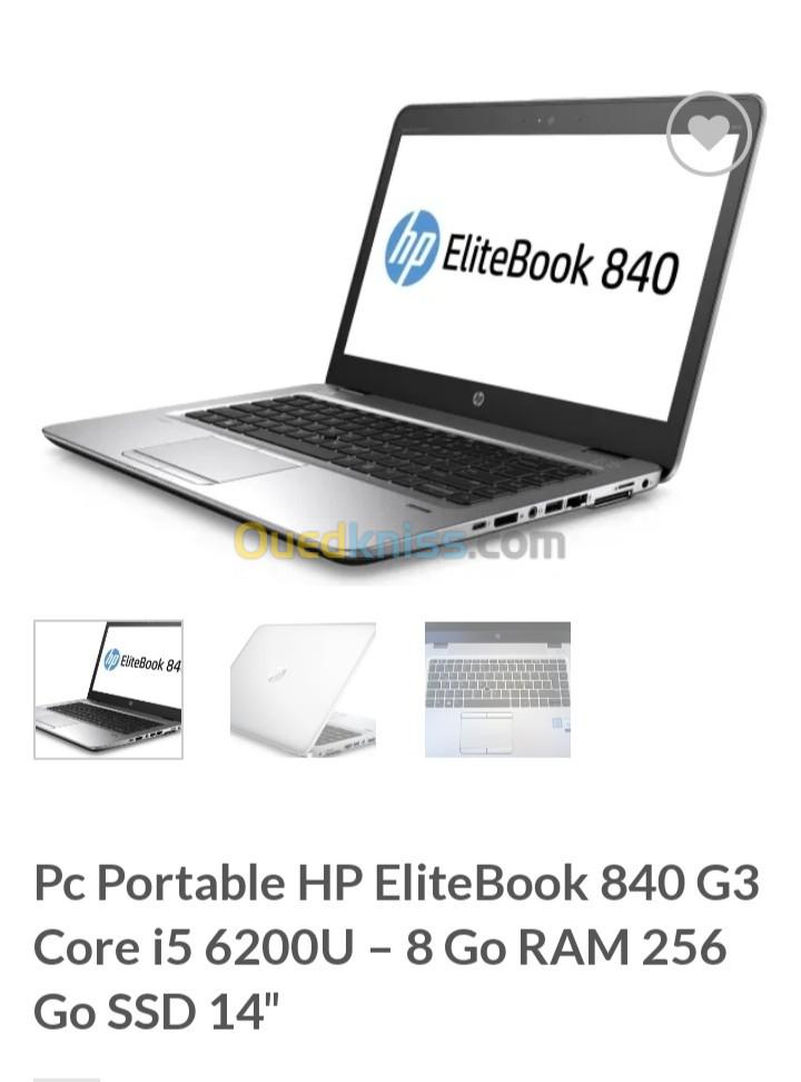 HP EliteBook Original 840 G3- i5 6 ème génération  8Go Ram  256 Go SSD  Écran 14 Full HD État 10/10 