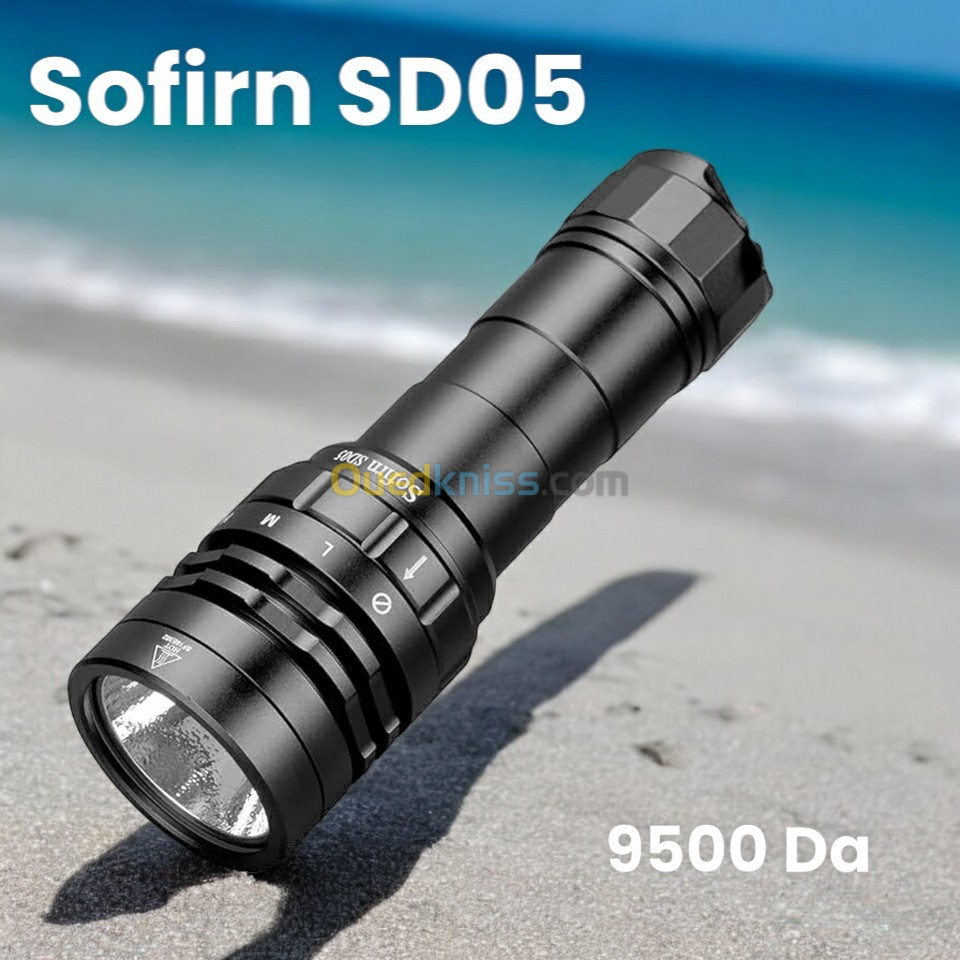 Lampe Torche SOFIRN SD05 - 3000 Lumen Chasse Sous Marine Plongée (Rechargeable)